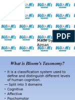 Bloom Taxanomy