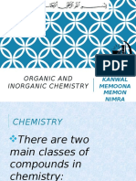 INORGANIC AND ORGANIC CHEMISTRY G