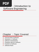 Chapter: Introduction To Software Engineering