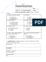 Evaluación Lenguaje Libro Mi Angel de La Guarda