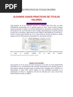 Casos Practicos de Titulos Valores