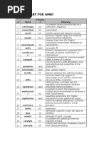 Vocabulary For Gmat: # Word Functio N Meaning Continuum Consortium Cartel Spawn