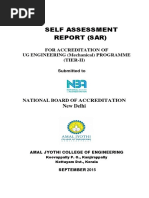 Self Assessment Report Sar For Accredita PDF