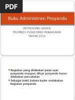 Buku Administrasi Posyandu