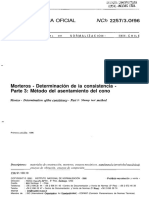 NCH 2257 Of96 Morteros - Parte 3 Método Asentamiento Co PDF