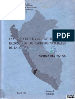 Inventario y Evaluación de Los Recursos Hidricos Del La Cuenca Del Río Ica - Parte 1