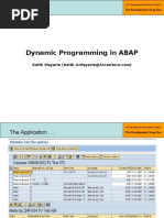 1 - Part 3 - Dynamic Programming in ABAP