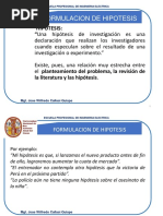 6th Presentacion Seminario de Tesis - Hipotesis