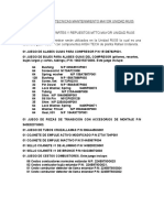 Especificaciones Tecnicas Mantenimiento f5001