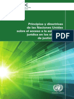 Principios y Directrices de Las Naciones Unidas Sobre El Acceso A La Asistencia Jurídica PDF