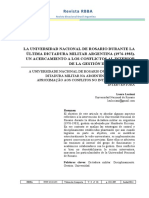 La Universidad Nacional de Rosario Durante La PDF