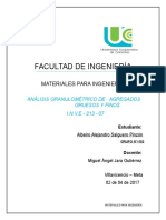 Informe de Laboratorio - Analisis Granulométrico