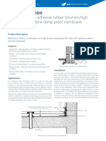 Pre-Formed, Self-Adhesive Rubber Bitumen/high Density Polyethylene Damp Proof Membrane