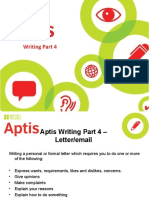 Aptis Writing Overview