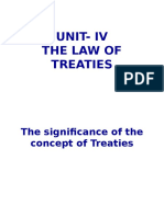 Unit-Iv The Law of Treaties