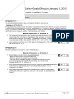 National Patient Safety Goals Effective January 1, 2015: Hospital Accreditation Program