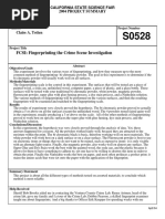 FCSI: Fingerprinting The Crime Scene Investigation: 2004 Project Summary