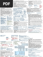 Finance Cheat Sheet