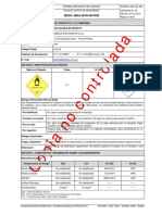 MSDS - Emulsión Matriz