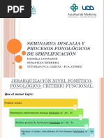 Dislalia y Procesos Fonológicos de Simplificación