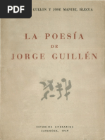 La Poesia de Jorge Guillen PDF