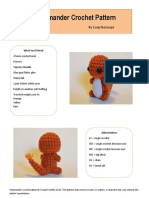 Charmander Crochet Pattern: by Loopteeloops