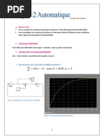 TP AUTOMATIQUE: Utilisation de Simulink