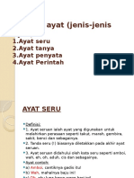 Analisis Ayat (Jenis-Jenis Ayat)