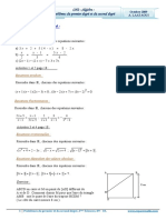 Cours Math - Chap 2 Algèbre Problèmes Du 1er Et 2eme Degré - 2ème Sciences (2009-2010) MR Abdelbasset Laataoui