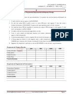 Unidade 07 Atividade 01 Orçamento de Caixa