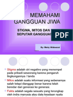 Stigma Dan Mitos Gangguan Jiwa