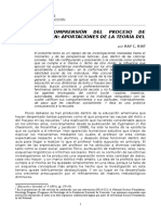 Sobre La Comprension Del Proceso de Escolarizacion