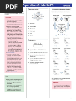 Casio Protrek 5470 Operation Manual PDF