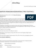 Materi Pemadam Kebakaran (Fire Fighting)