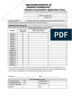 Module Exam Application Form PDF