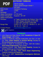 Geoteknik Tambang - Pendahuluan