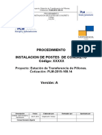 Procedimiento de Instalacion de Postes D