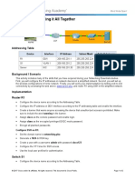 9.5.1.2 Packet Tracer - Putting It All Together