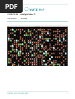 Evolved Creatures: COSC343 - Assignment 2