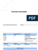 Teaching Organiser Chapter 8