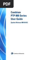 Cambium PTP 800 Series 06-02 User Guide