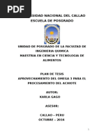 Proyecto de Tesis (Aprovechamiento Del Omega 3 para El Procesamiento Del Achiote) Karla Gago