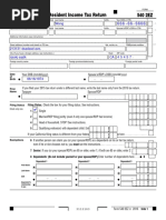 2016 California Resident Income Tax Return Form 540 2ez