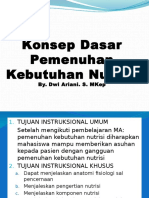 Konsep Dasar Pemenuhan Kebutuhan Nutrisi