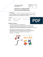 Ensayo Simce Nº2 2017