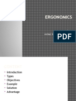 Ergonomics: BY: Aniket Nivruthi Borhade