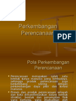 Perkembangan Perencanaan