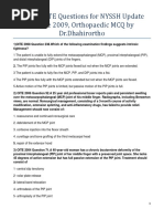 1hand OITE Questions For NYSSH Update Course 2009