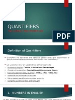 Quantifiers - Grammar I