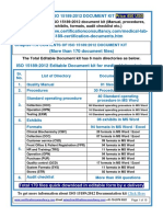 ISO 15189:2012 Documentation Kit - Manual, Procedures in English